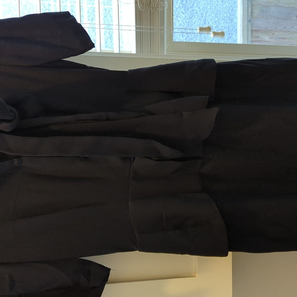 BCBG Denisa peplum dress with tie neck detail - Picture 3 of 7